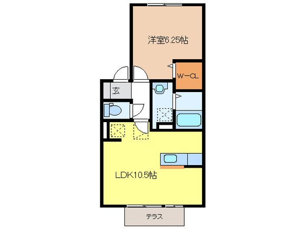 セジュールカルフールの物件間取画像